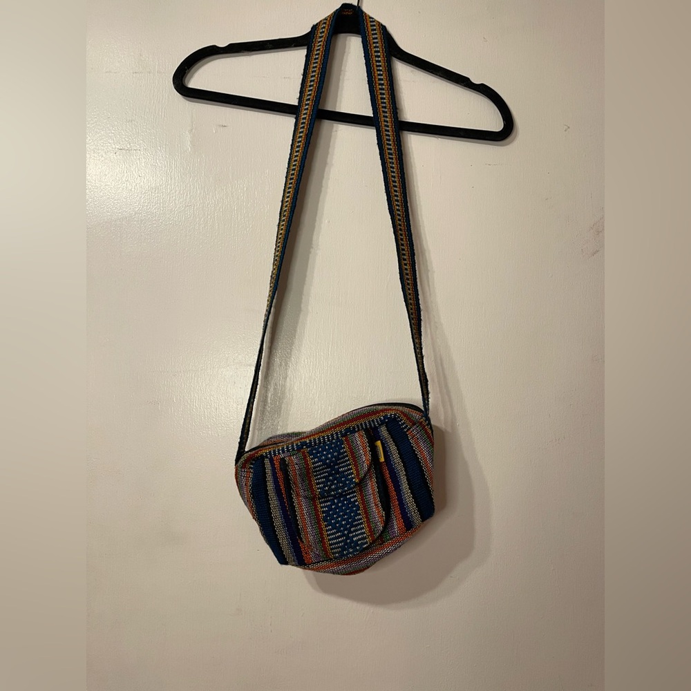 Mexico boho Striped Woven Crossbody Bag